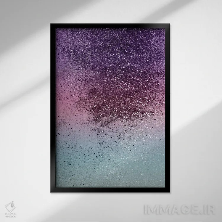 تابلو درخشش دختران تکشاخ ویآیبی (درخشش مصنوعی) اثر هنر آنیتا و بلا - نمای قابدار مشکی
