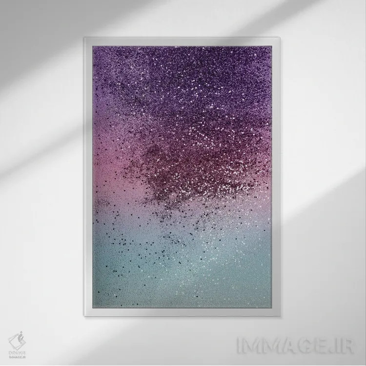 تابلو درخشش دختران تکشاخ ویآیبی (درخشش مصنوعی) اثر هنر آنیتا و بلا - نمای قابدار سفید