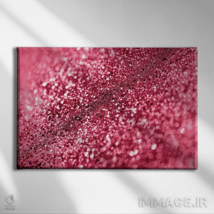 تابلو درخشش بوکه ماجنتا ویوا (درخشش مصنوعی) اثر هنر آنیتا و بلا - نمای روبهرو روی دیوار