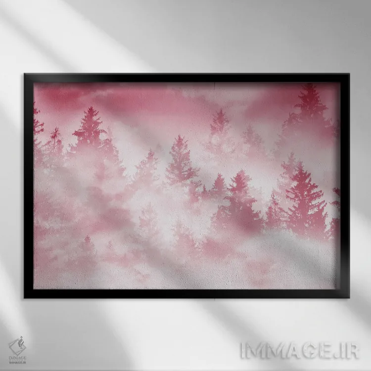 تابلو رویای جنگل ماجنتا ویوا اثر هنر آنیتا و بلا - نمای قابدار مشکی