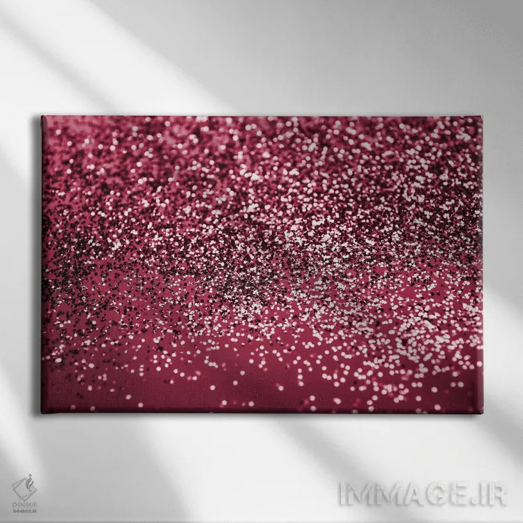 تابلو درخشش خانم ماجنتا ویوا اثر هنر آنیتا و بلا - نمای روبهرو روی دیوار