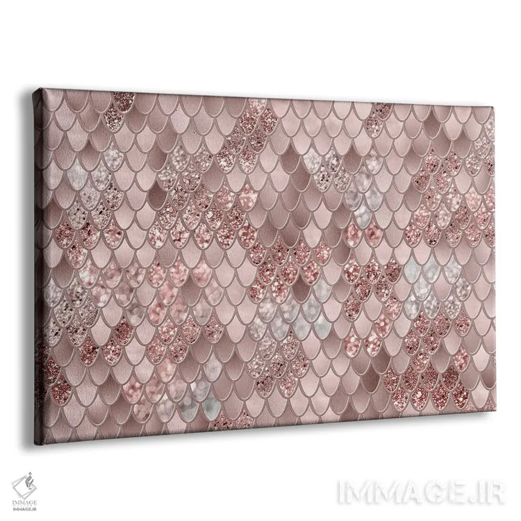 تابلو شکوه فلس پری دریایی پنجم (درخشش مصنوعی) اثر هنر آنیتا و بلا - نمای پرسپکتیو محصول