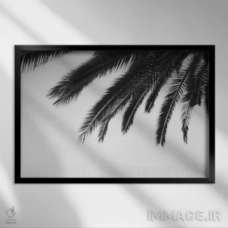 تابلو نخلهای رؤیایی دوم اثر هنر آنیتا و بلا - نمای قابدار مشکی