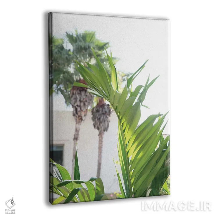 تابلو درختان برگ نخل اثر هنر آنیتا و بلا - نمای پرسپکتیو محصول