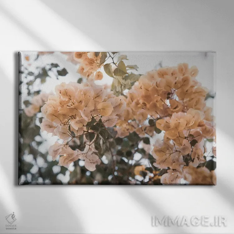 تابلو رویای گل کاغذی اثر هنر آنیتا و بلا - نمای روبهرو روی دیوار