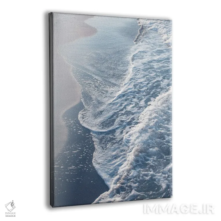 تابلو امواج رؤیایی اقیانوس آبی اثر هنر آنیتا و بلا - نمای پرسپکتیو محصول