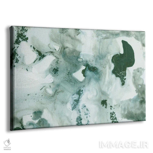 تابلو شکوه مرمر جوهر سبز تیره اثر هنر آنیتا و بلا - نمای پرسپکتیو محصول