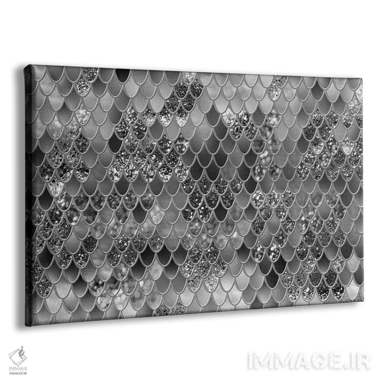 تابلو شکوه فلس پری دریایی ششم (درخشش مصنوعی) اثر هنر آنیتا و بلا - نمای پرسپکتیو محصول