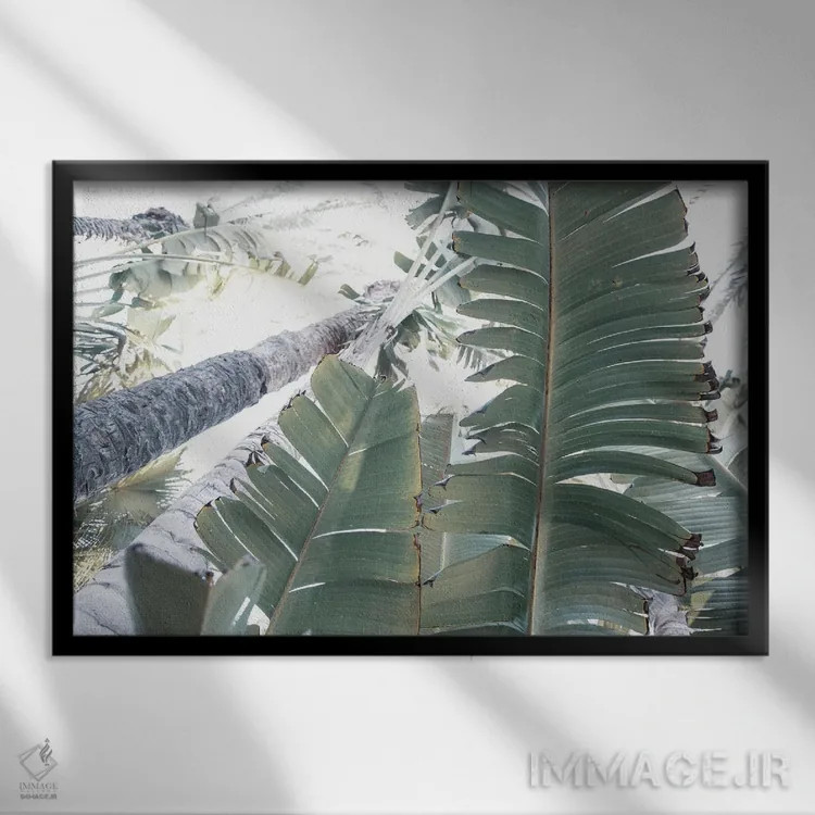 تابلو ظرافت جنگلی اثر هنر آنیتا و بلا - نمای قابدار مشکی