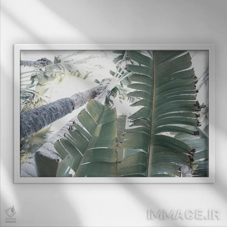 تابلو ظرافت جنگلی اثر هنر آنیتا و بلا - نمای قابدار سفید