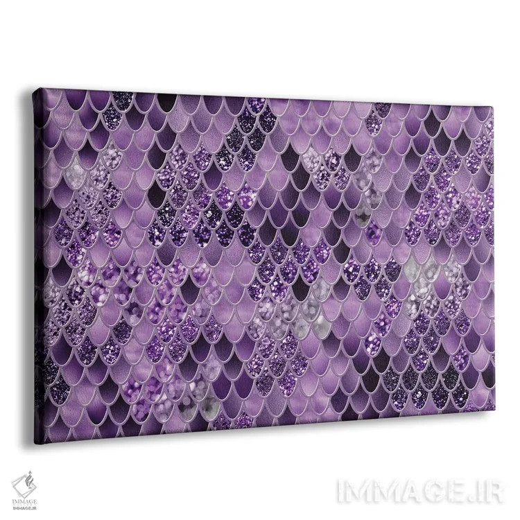 تابلو شکوه فلس پری دریایی هفتم (درخشش مصنوعی) اثر هنر آنیتا و بلا - نمای پرسپکتیو محصول