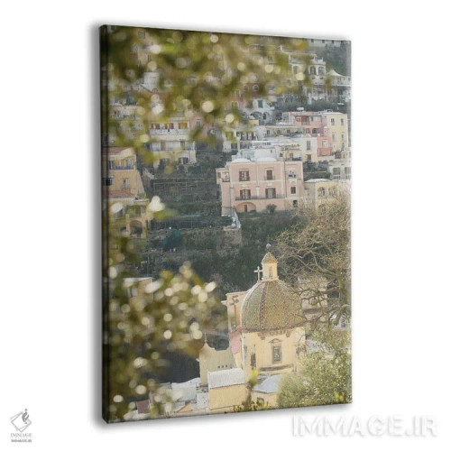 تابلو زیبایی گنبد پوزیتانو یک اثر هنر آنیتا و بلا - نمای پرسپکتیو محصول