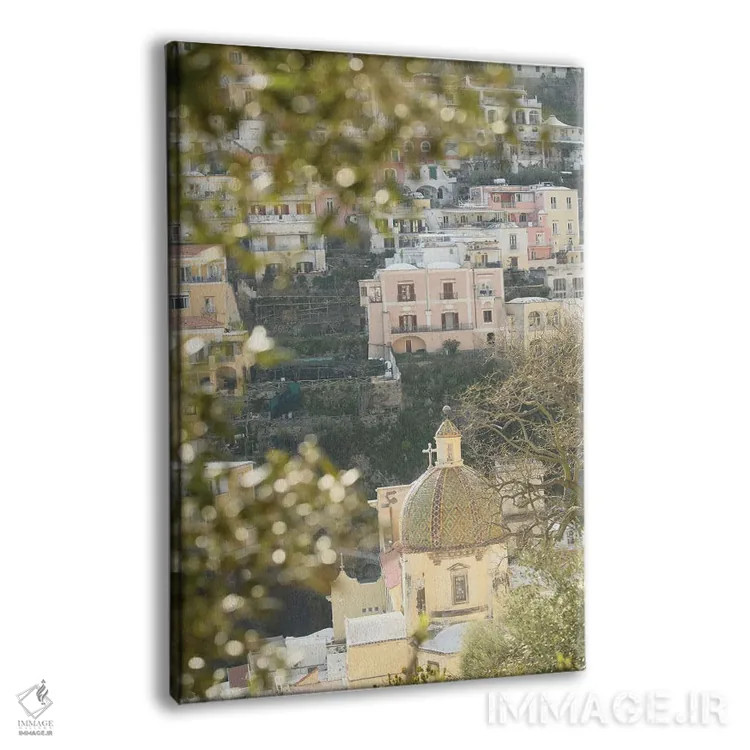 تابلو زیبایی گنبد پوزیتانو یک اثر هنر آنیتا و بلا - نمای پرسپکتیو محصول