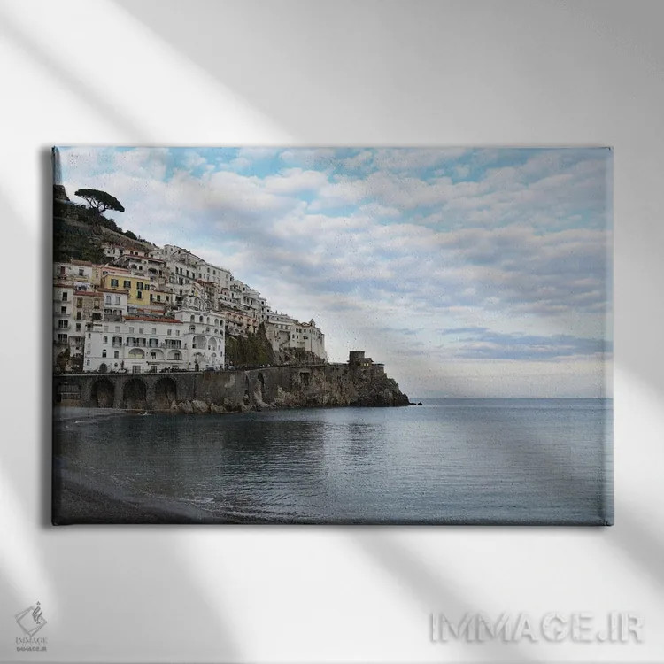 تابلو رویای طلوع آفتاب آمالفی یک اثر هنر آنیتا و بلا - نمای روبهرو روی دیوار