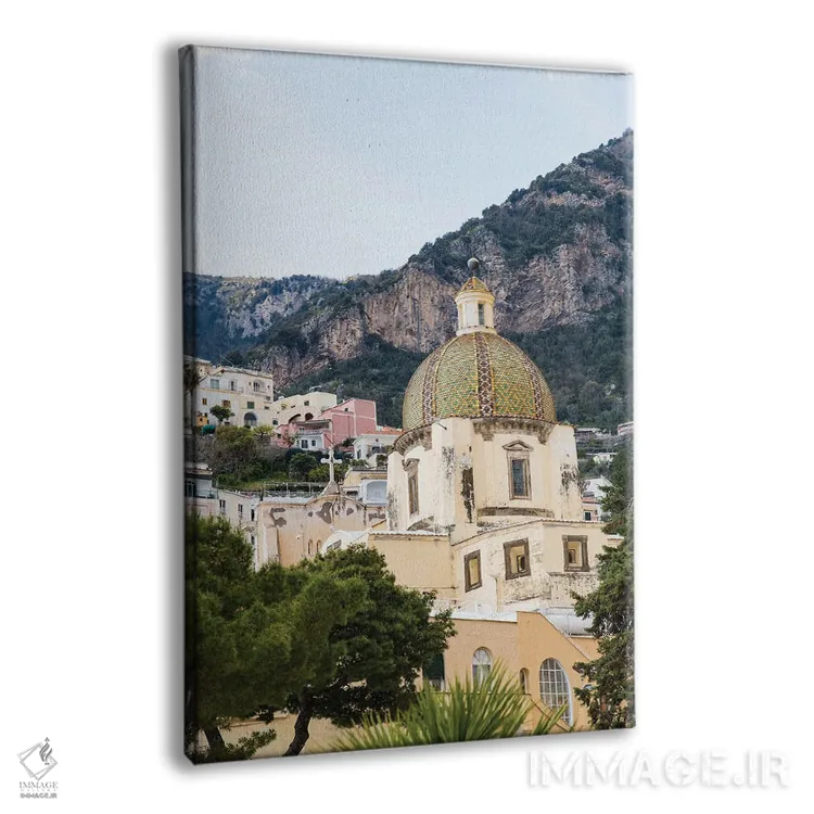 تابلو زیبایی گنبد پوزیتانو دو اثر هنر آنیتا و بلا - نمای پرسپکتیو محصول