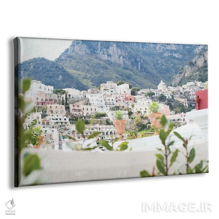 تابلو زیبایی پوزیتانو یک اثر هنر آنیتا و بلا - نمای پرسپکتیو محصول