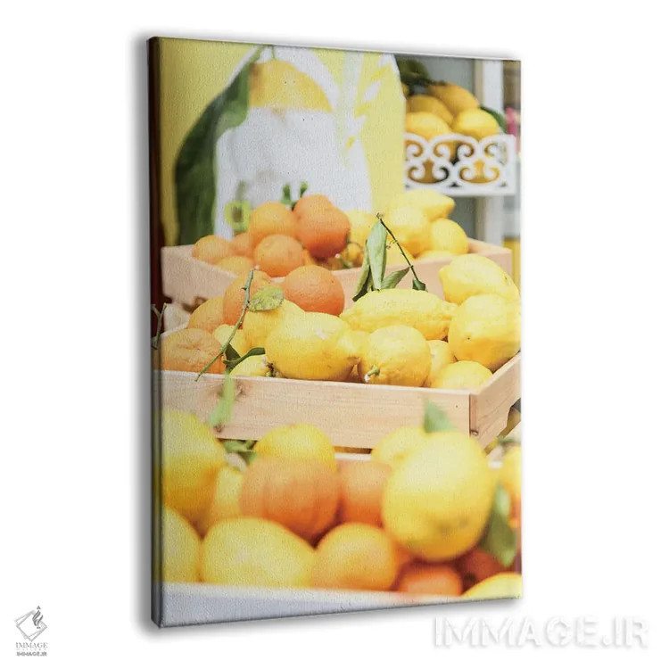 تابلو لیموها و پرتقالهای آمالفی یک اثر هنر آنیتا و بلا - نمای پرسپکتیو محصول