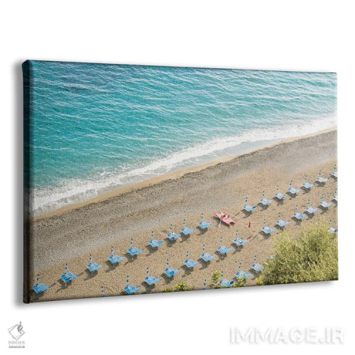 تابلو رویای هوایی ساحل آمالفی دو اثر هنر آنیتا و بلا - نمای پرسپکتیو محصول