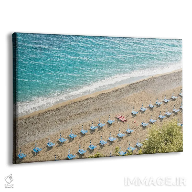 تابلو رویای هوایی ساحل آمالفی دو اثر هنر آنیتا و بلا - نمای پرسپکتیو محصول