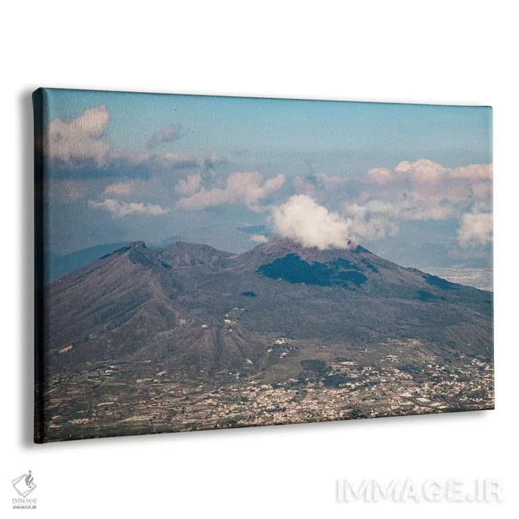 تابلو نمای کوه وزوو ناپل یک اثر هنر آنیتا و بلا - نمای پرسپکتیو محصول