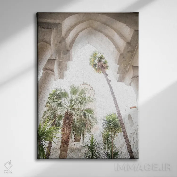 تابلو باغ دوموی آمالفی دو اثر هنر آنیتا و بلا - نمای روبهرو روی دیوار