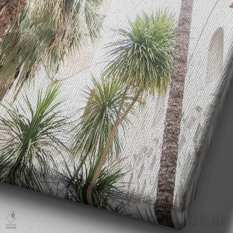 تابلو باغ دوموی آمالفی دو اثر هنر آنیتا و بلا - نمای نزدیک بافت بوم