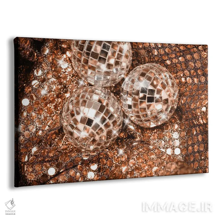 تابلو شکوه گویهای دیسکو سیزدهم اثر هنر آنیتا و بلا - نمای پرسپکتیو محصول