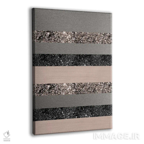 تابلو خطوط براق صورتی ملایم یک اثر هنر آنیتا و بلا - نمای پرسپکتیو محصول