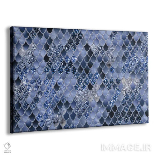 تابلو شکوه فلس پری دریایی هشتم اثر هنر آنیتا و بلا - نمای پرسپکتیو محصول