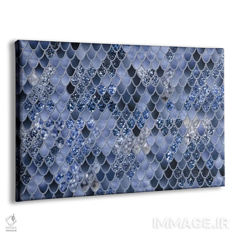 تابلو شکوه فلس پری دریایی هشتم اثر هنر آنیتا و بلا - نمای پرسپکتیو محصول