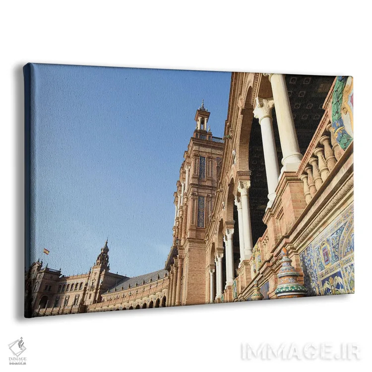 تابلو میدان اسپانیا در سویا دو اثر هنر آنیتا و بلا - نمای پرسپکتیو محصول