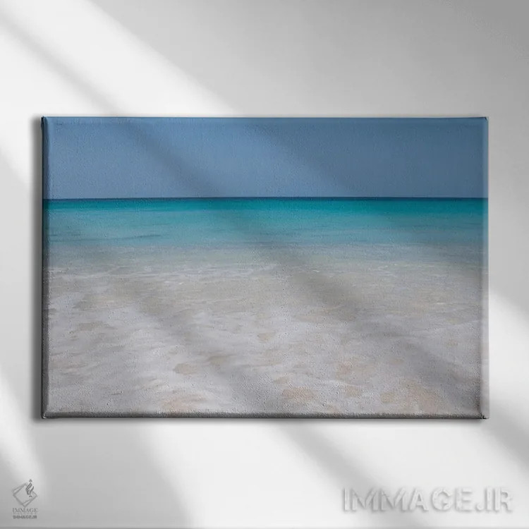 تابلو رویای ساحل اقیانوس کارائیب چهارم اثر هنر آنیتا و بلا - نمای روبهرو روی دیوار
