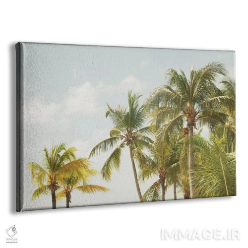 تابلو حالوهوای ساحل نخلهای کارائیب سوم اثر هنر آنیتا و بلا - نمای پرسپکتیو محصول