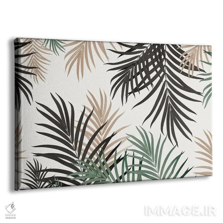 تابلو جنگل نخل یک با رنگهای پاییزی اثر هنر آنیتا و بلا - نمای پرسپکتیو محصول