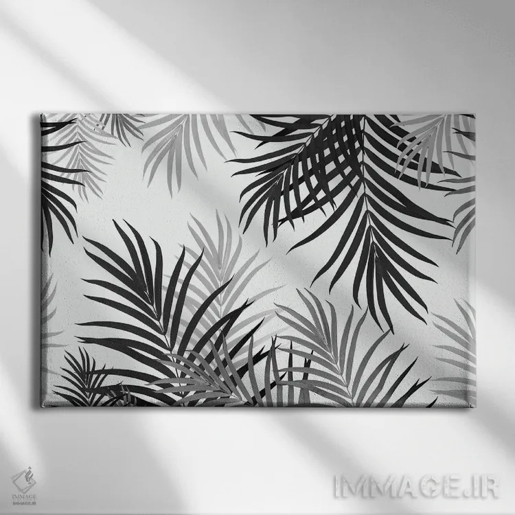 تابلو جنگل نخلها دوم اثر هنر آنیتا و بلا - نمای روبهرو روی دیوار