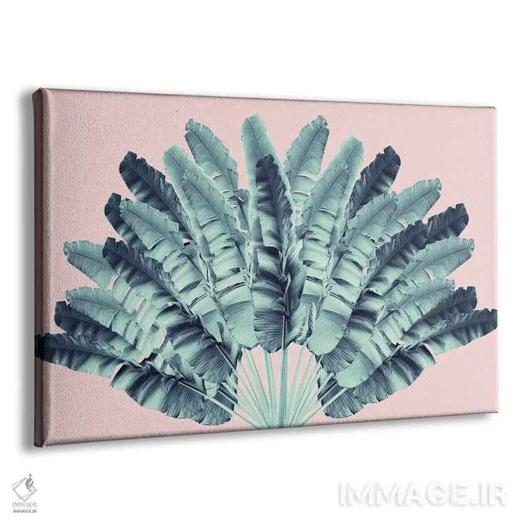 تابلو رویای درخت مسافر صورتی یکم اثر هنر آنیتا و بلا - نمای پرسپکتیو محصول