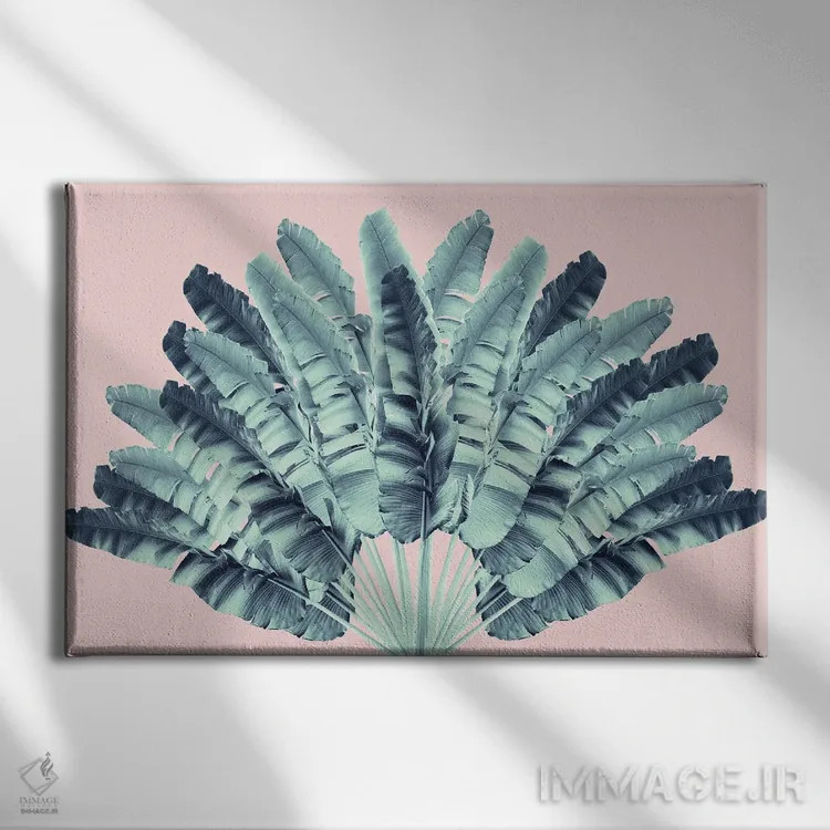 تابلو رویای درخت مسافر صورتی یکم اثر هنر آنیتا و بلا - نمای روبهرو روی دیوار