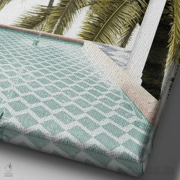 تابلو رویای قوس ریاض سویا یکم اثر هنر آنیتا و بلا - نمای نزدیک بافت بوم