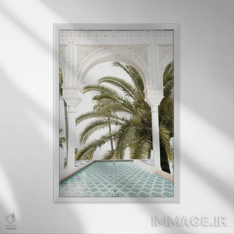 تابلو رویای قوس ریاض سویا یکم اثر هنر آنیتا و بلا - نمای قابدار سفید