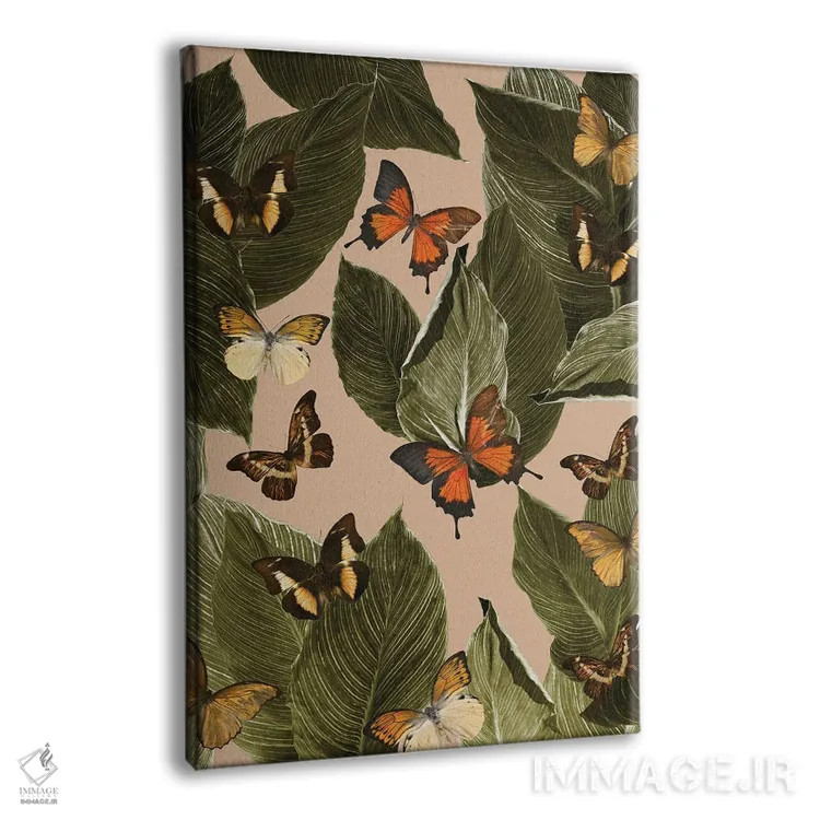 تابلو لذت جنگل پروانهها یکم اثر هنر آنیتا و بلا - نمای پرسپکتیو محصول