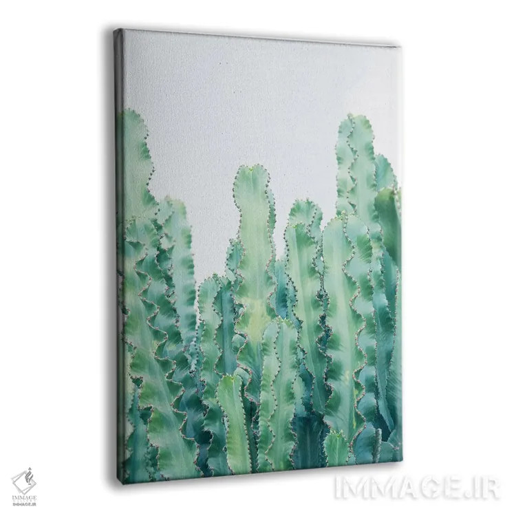تابلو رویای کاکتوسها دوم اثر هنر آنیتا و بلا - نمای پرسپکتیو محصول