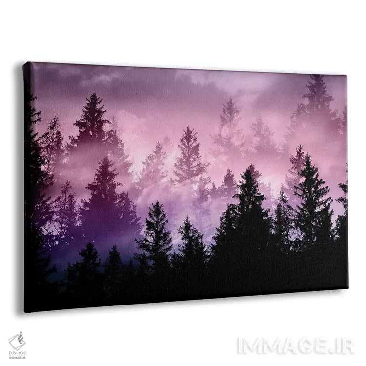 تابلو رویای جنگل تکشاخ یکم اثر هنر آنیتا و بلا - نمای پرسپکتیو محصول