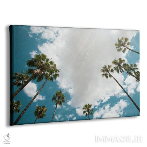 تابلو زیر نخلها سیزدهم اثر هنر آنیتا و بلا - نمای پرسپکتیو محصول