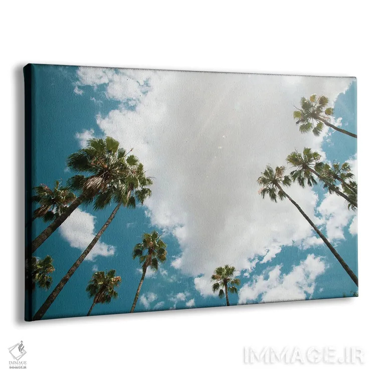 تابلو زیر نخلها سیزدهم اثر هنر آنیتا و بلا - نمای پرسپکتیو محصول