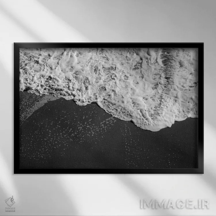 تابلو رویای اقیانوس آلگارو دوم اثر هنر آنیتا و بلا - نمای قابدار مشکی