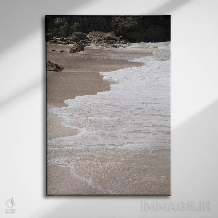 تابلو رویای ساحل کارائیب یکم اثر هنر آنیتا و بلا - نمای روبهرو روی دیوار