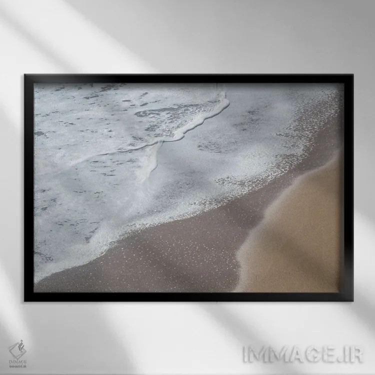 تابلو شعف اقیانوس آلگارو سوم اثر هنر آنیتا و بلا - نمای قابدار مشکی