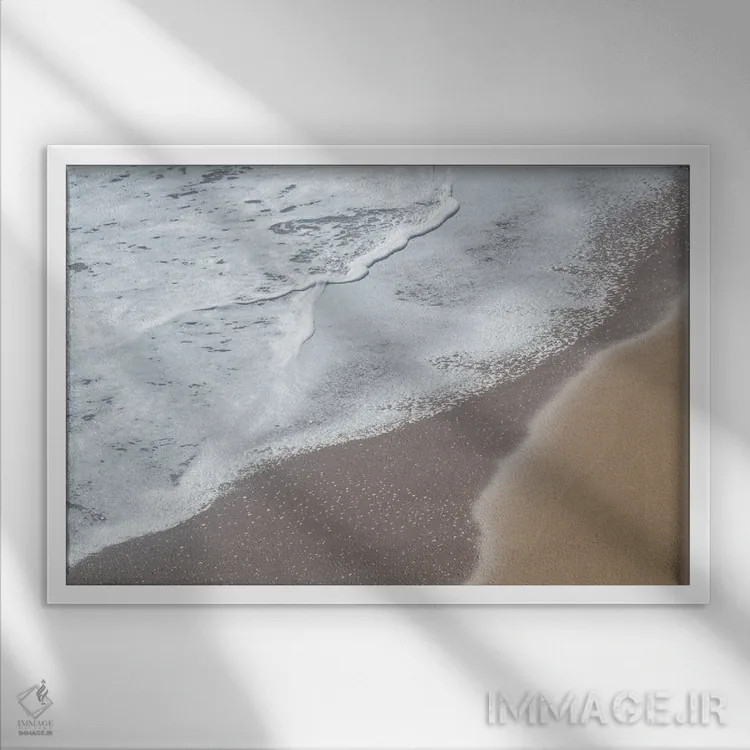 تابلو شعف اقیانوس آلگارو سوم اثر هنر آنیتا و بلا - نمای قابدار سفید