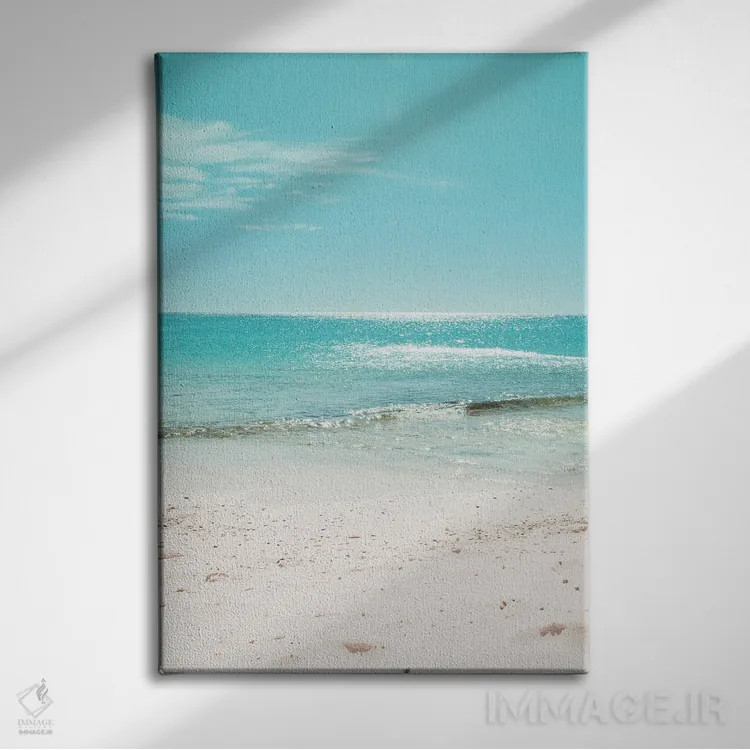 تابلو شعف ساحل اقیانوس کاریبی دوم اثر هنر آنیتا و بلا - نمای روبهرو روی دیوار