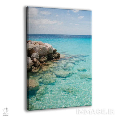 تابلو رویای اقیانوس کاریبی یکم اثر هنر آنیتا و بلا - نمای پرسپکتیو محصول
